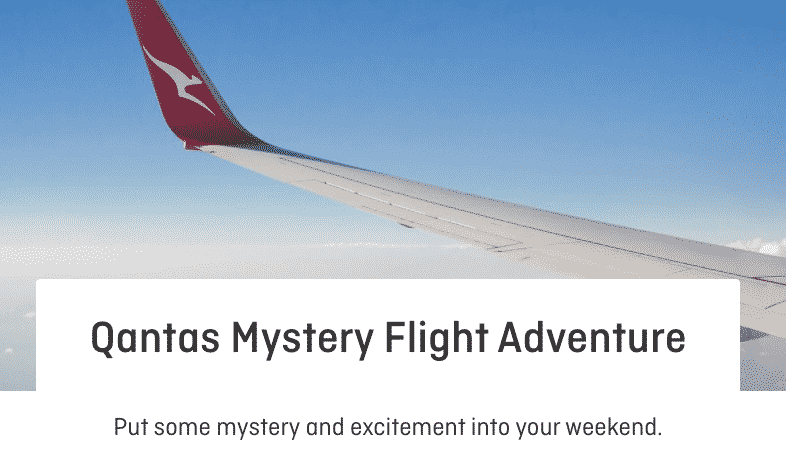 Qantas creates mystery flights