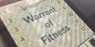 Warrant of Fitness - WOF