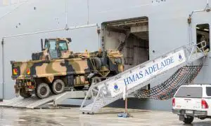 Australian ship bound for Tonga