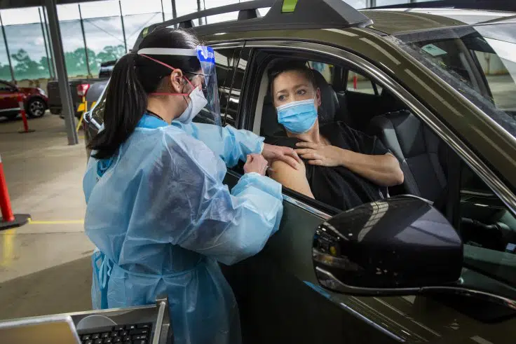 Drive through vaccine