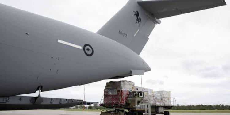 NZ aid arrives in Tonga