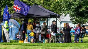 Christchurch's anti-vaccine mandate protest