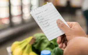 shopping list