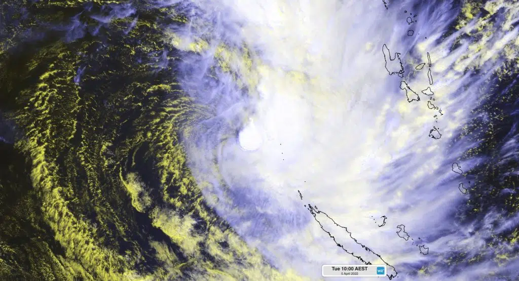 Cyclone Fili gains strength