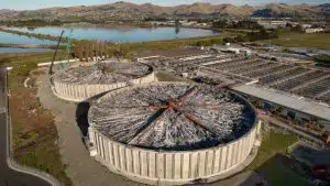 rotten stench from wastewater plant