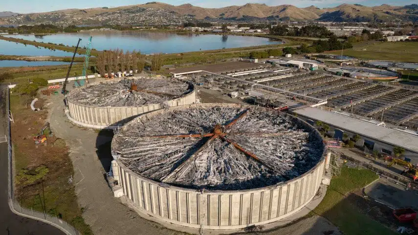 rotten stench from wastewater plant