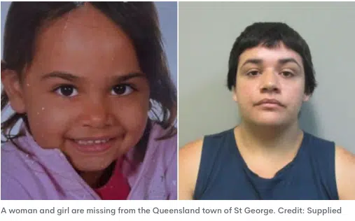 A woman and girl are missing from the Queensland town of St George. Credit - Supplied