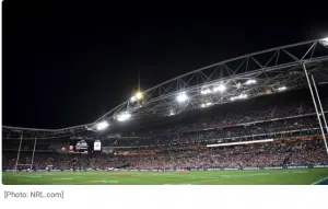 Accor Stadium is host venue for 2022 Rugby League finals. Photo by ABC News