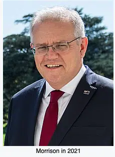 Scott Morrison former PM of Australia