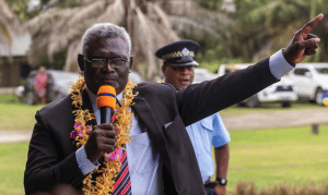 Solomon Island Prime Minister, Manasseh Sogavare. Photo by Four Corners - Amy Donaldson