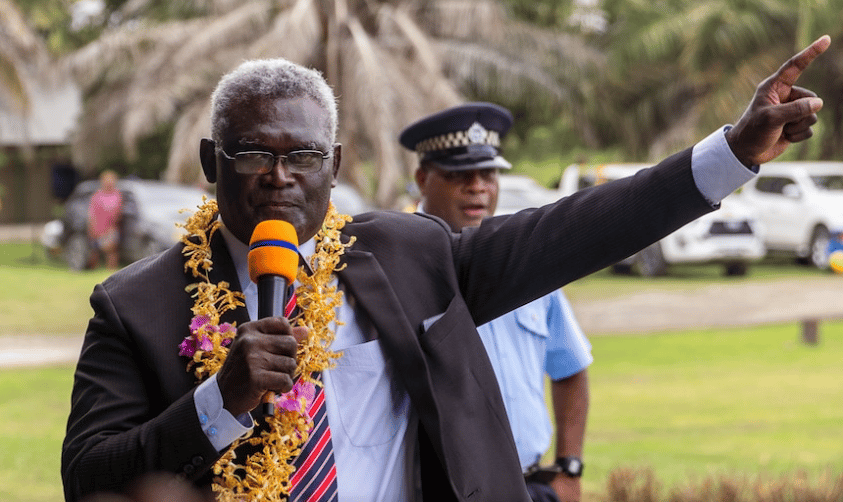 Solomon Island Prime Minister, Manasseh Sogavare. Photo by Four Corners - Amy Donaldson