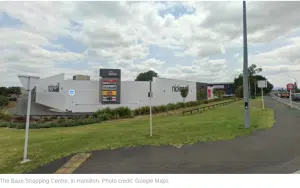 The Base Shopping Centre in Hamilton. Photo by Google Maps