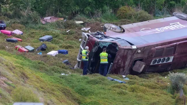 School bus crash with 27 students on board