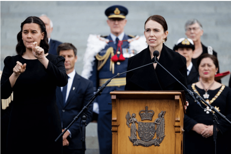 NZ Prime Minister Jacinda Ardern
