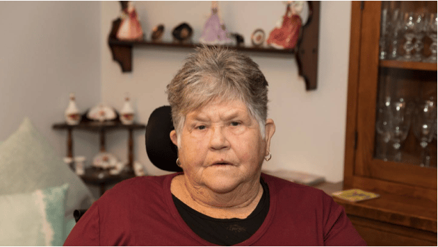 Kathryn Harland requires 24/7 care and is supportive of the vaccine mandate being dropped for support workers