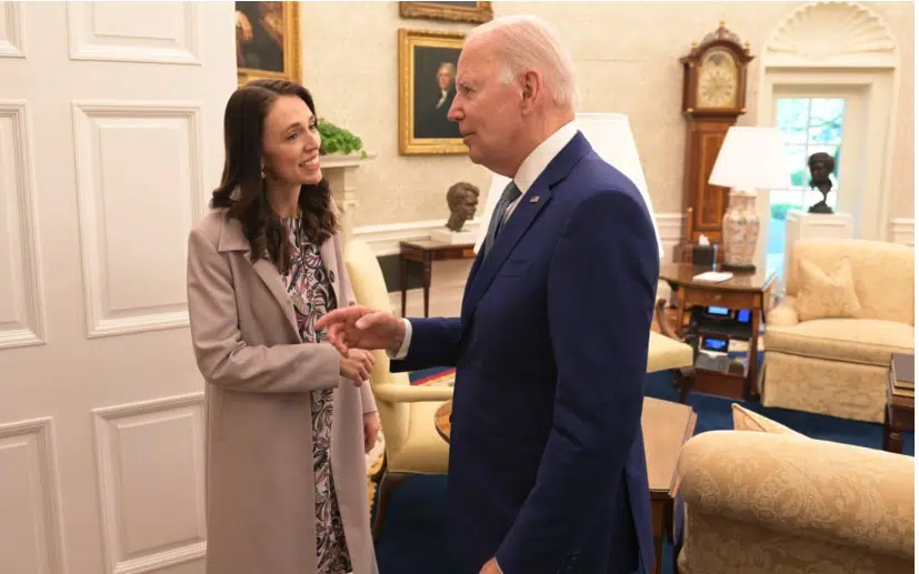 US President Joe Biden met with Prime Minister Jacinda Ardern just last month