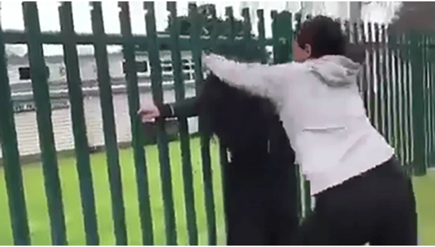 A teenage girl attacked