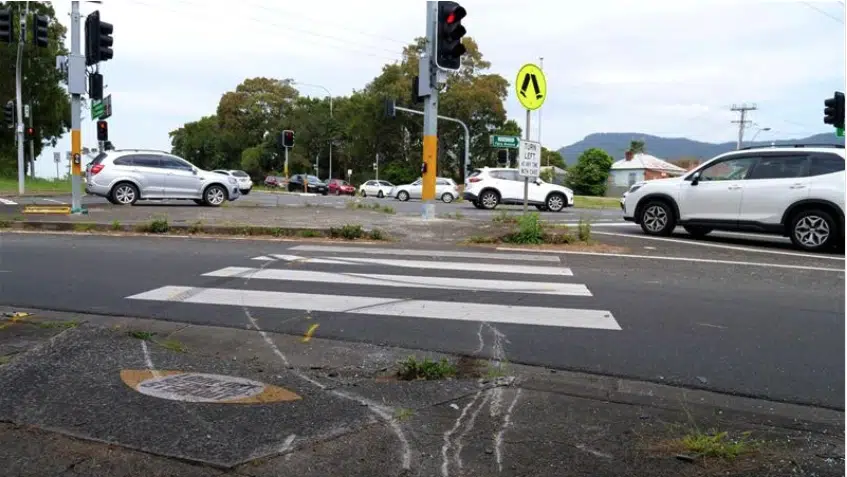 The scene of the crash at Towradgi, which is being investigated by Crash Investigation Unit