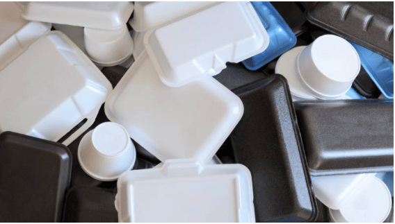 Polystyrene containers