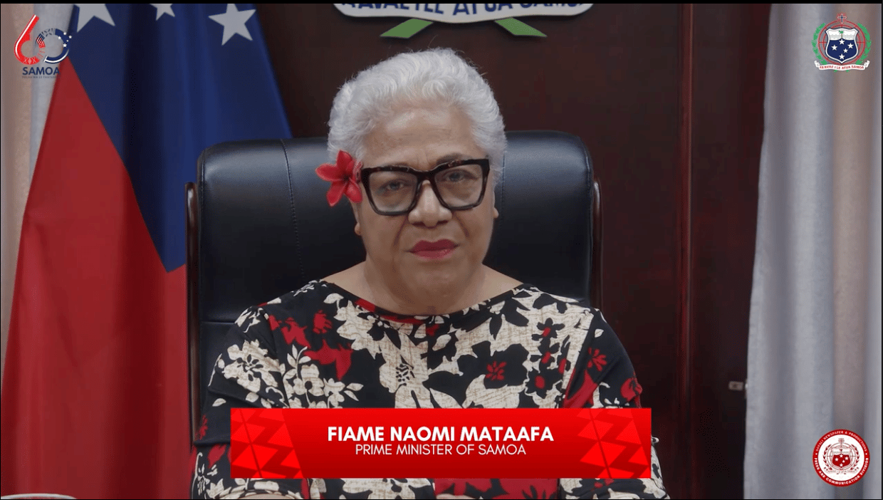PM Fiame Naomi Mataafa
