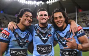 Brian To'o, Nathan Cleary and Jarome Luai. NSW State of Origin