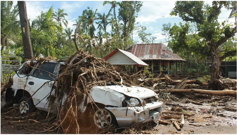 Cyclone Evan in Samoa