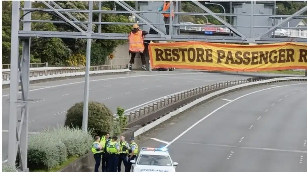 Motorway protest