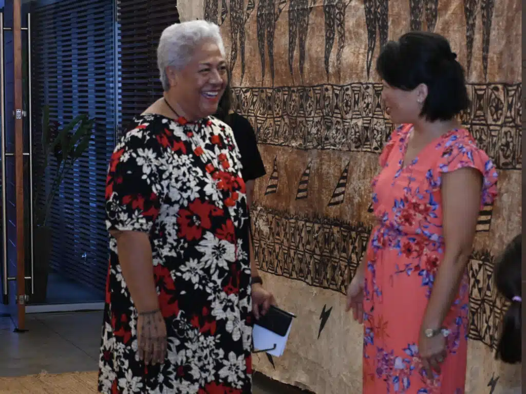 PM Fiame Naomi Mataafa with Noriko Horiuchi