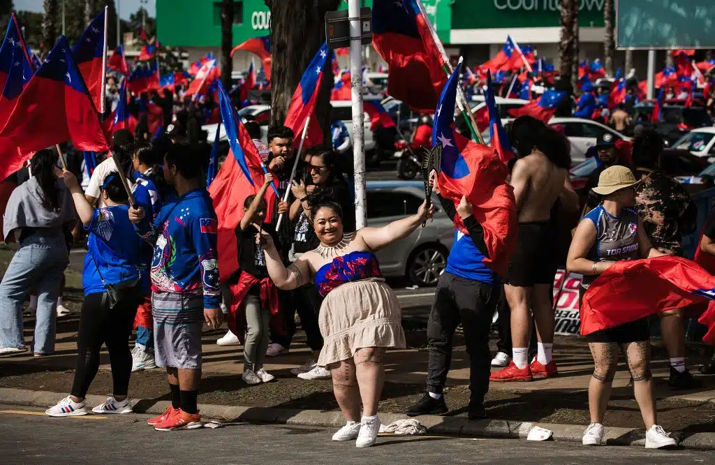 Toa Samoa supporters