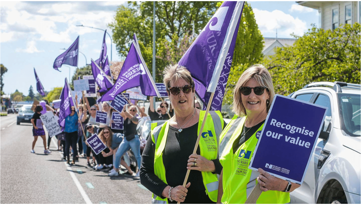 Nurses on strike