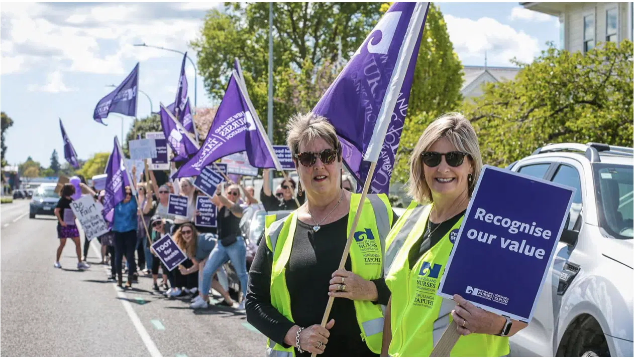 Nurses on strike