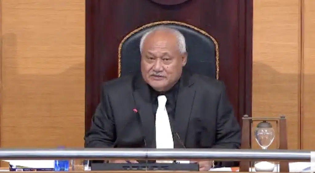 Hon. Speaker of the House, Susuga Papalii Li'o Oloipola Ta'eu Masipa'u