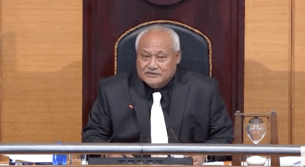 Mr Speaker of the House, Hon. Papalii Li'o Ta'eu Masipa'u