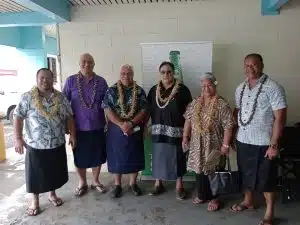 Punialavaa Band with Minister and CEO for Ministry of Health - Samoa