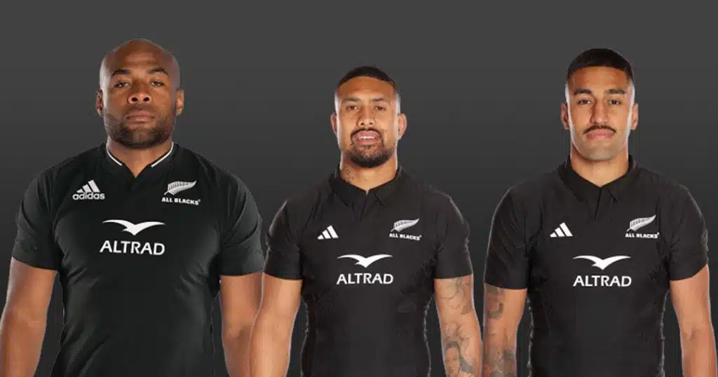 Ardie Savea, Rieko Ioane, Mark Telea - All Blacks