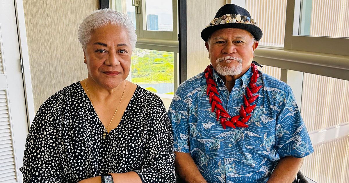 Fiame Dr. Naomi Mataafa and Ken Aiono - Hawaii