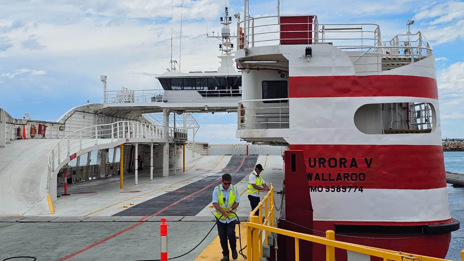 Catamaran vessel for travels between Upolu and Savaii islands