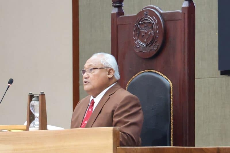 Hon Speaker, Papalii Li'o Ta'eu Masipa'u