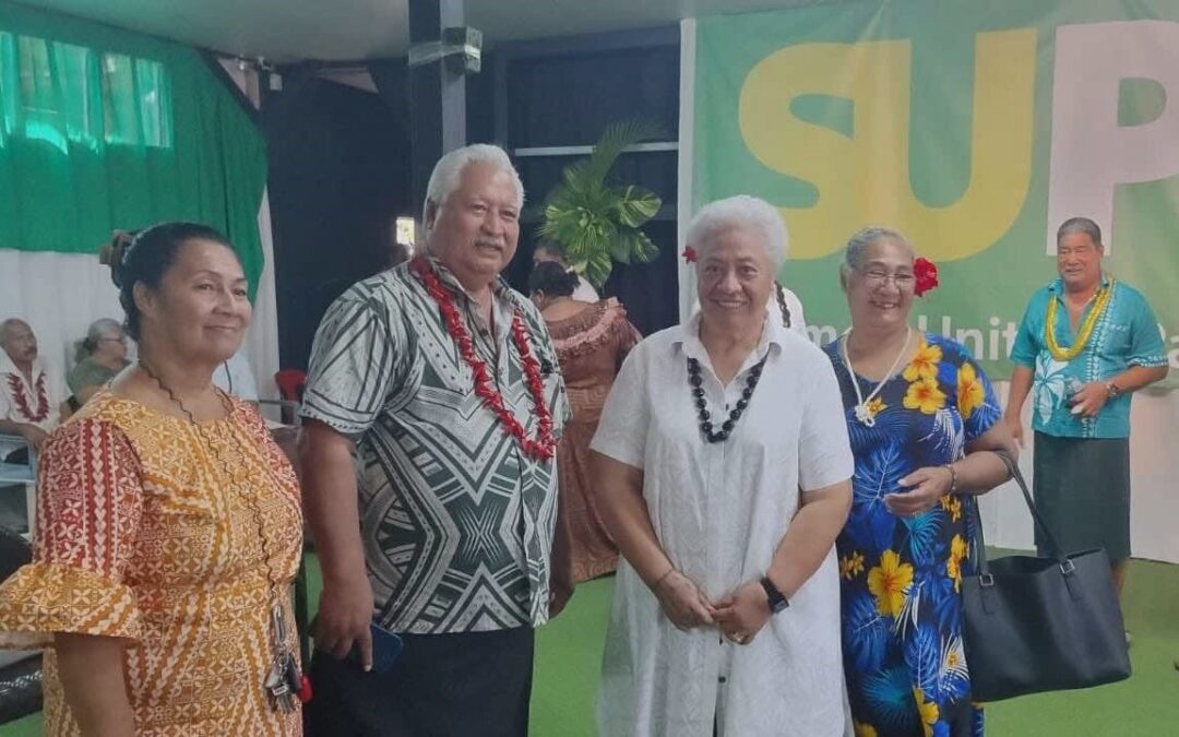 Maulolo Tavita Amosa & SUP Leader Fiame Naomi Mataafa