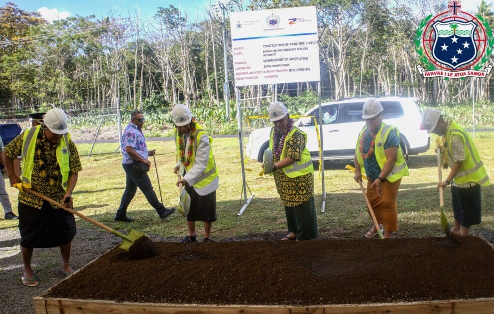 Groundbreaking for new fire station in A'ana District