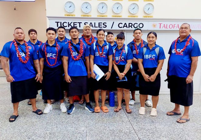 Samoa Weightlifting Team for the 2025 Australian Open Championships