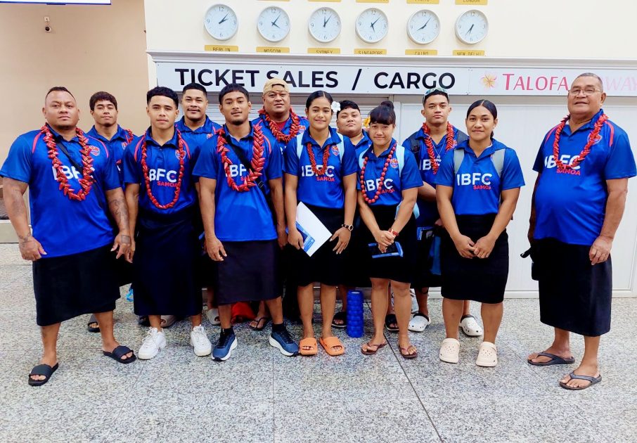 Samoa Weightlifting Team for the 2025 Australian Open Championships