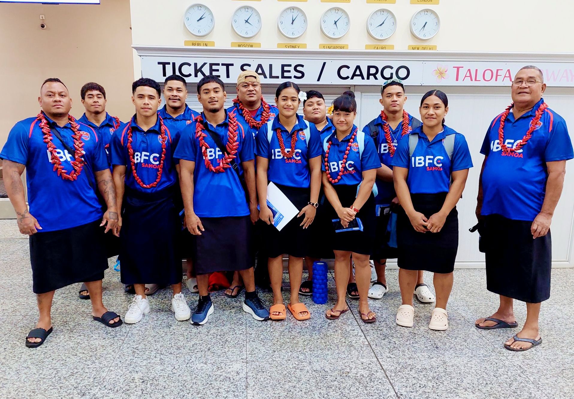 Samoa Weightlifting Team for the 2025 Australian Open Championships