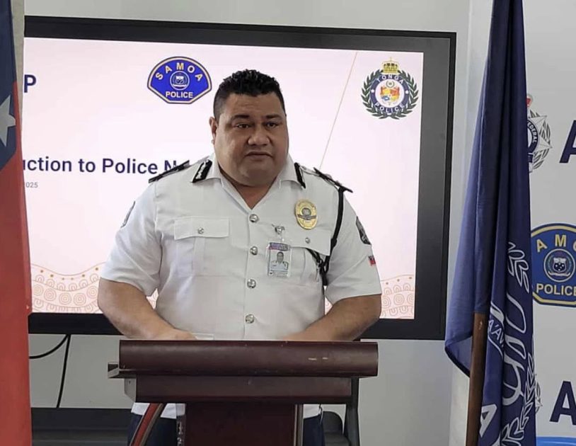 Acting Police Commissioner, Afamasaga Leiataua Samuelu Afamasaga.