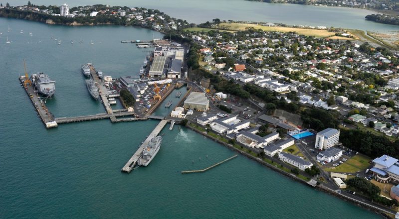 Aerial view Devonport Naval Base