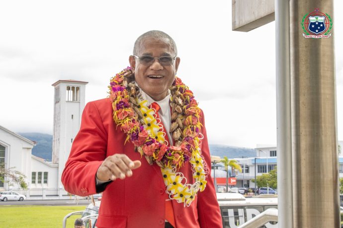 Minister of Revenue, Hon Pauga Te'omatavu'i Talalelei Pauga