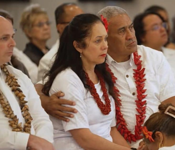 Moeapulu Frances Tagaloa with her family.
