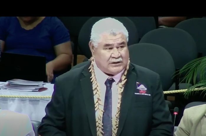 Minister of Justice and Court Administrations, Hon Fesola'i Apulu Tusiupu Tuigamala