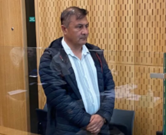 Abdul Ahmadi during his sentencing at the Christchurch District Court.