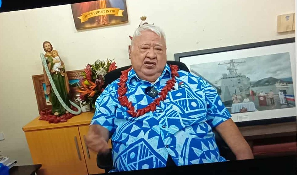 Leader of the Opposition Party, Hon Tuilaepa Lupesoliai Sailele Malielegaoi